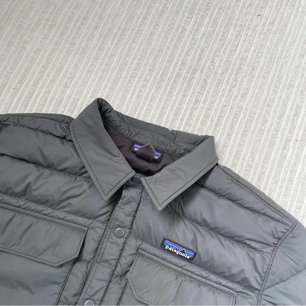 Patagonia Silent Down Shirt Puffer Jacket | Size L - Picture 9 of 9